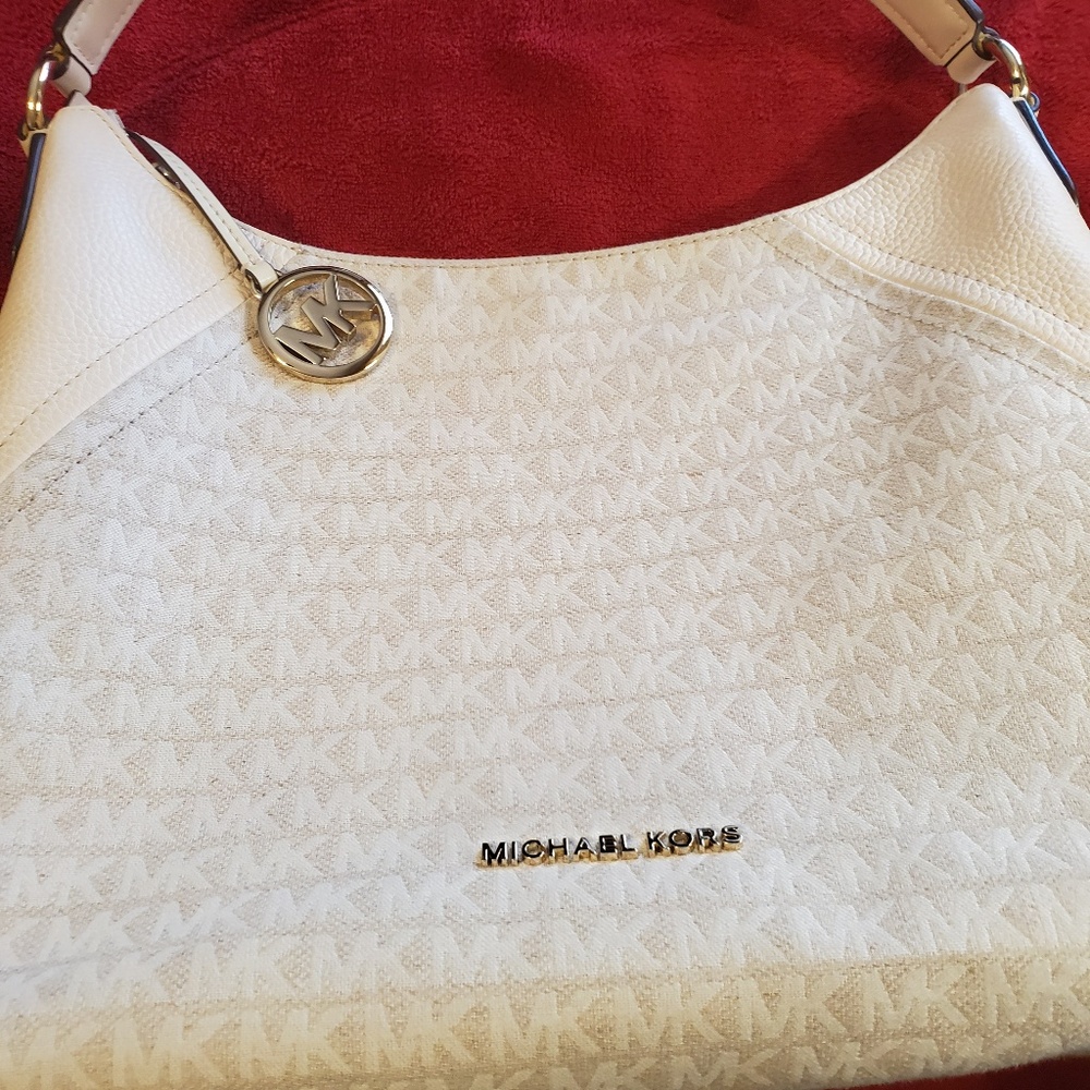 Michael Kors ARIA Jacquard Shoulder Bag